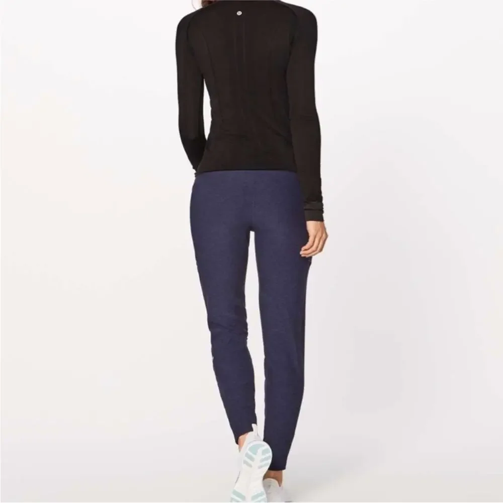 Lululemon Pants Jogger Size 4 Run On Hero Heathered Blue Active Running Sweats